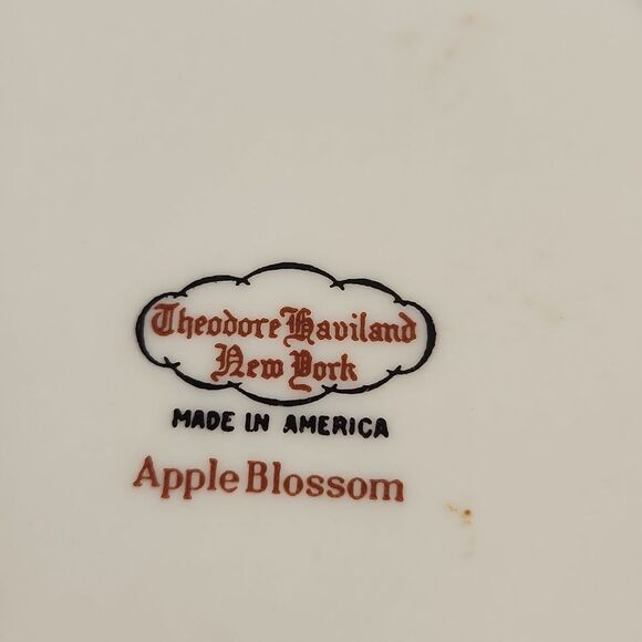 Theodore Haviland Apple Blossom Floral Salad Plate 8" - Picture 3 of 3